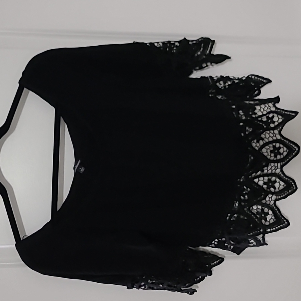 Black off shoulder blouse